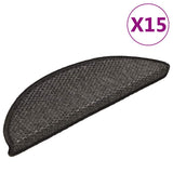 Vidaxl trapper selvklebende 15. sisal-utseende 56x17x3cm Antracittfarge