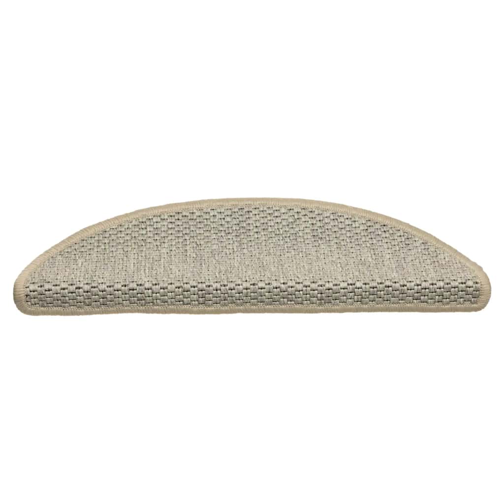 Vidaxl Stair Mats Selvklæbende 15 St. Sisal Look 56x17x3 cm lysegrøn