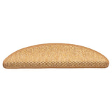 Vidaxl trappematter selvklebende 15 st sisal look 56x17x3 cm sisal farget