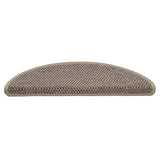 Vidaxl Stair tapetes auto-adesivos 15 st sisal look 56x17x3 cm bege escuro