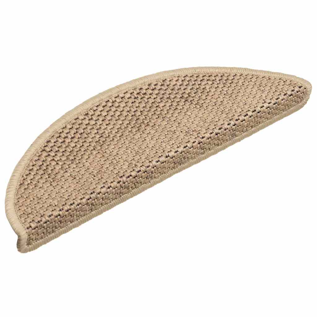 Vidaxl Staps Mants Selbstbesëtzer 15 st Sisal kuckt 56x17xx3 cm Sand-faarweg