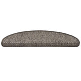 Vidaxl stair mats self-adhesive 15 st sisal look 65x21x4 cm brown beige