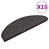 Vidaxl Staircases Self-adhesive 15st Sisal look 65x21x4cm Anthracite color
