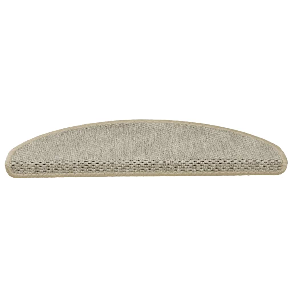 Vidaxl stair mats self-adhesive 15 st sisal look 65x21x4 cm light green