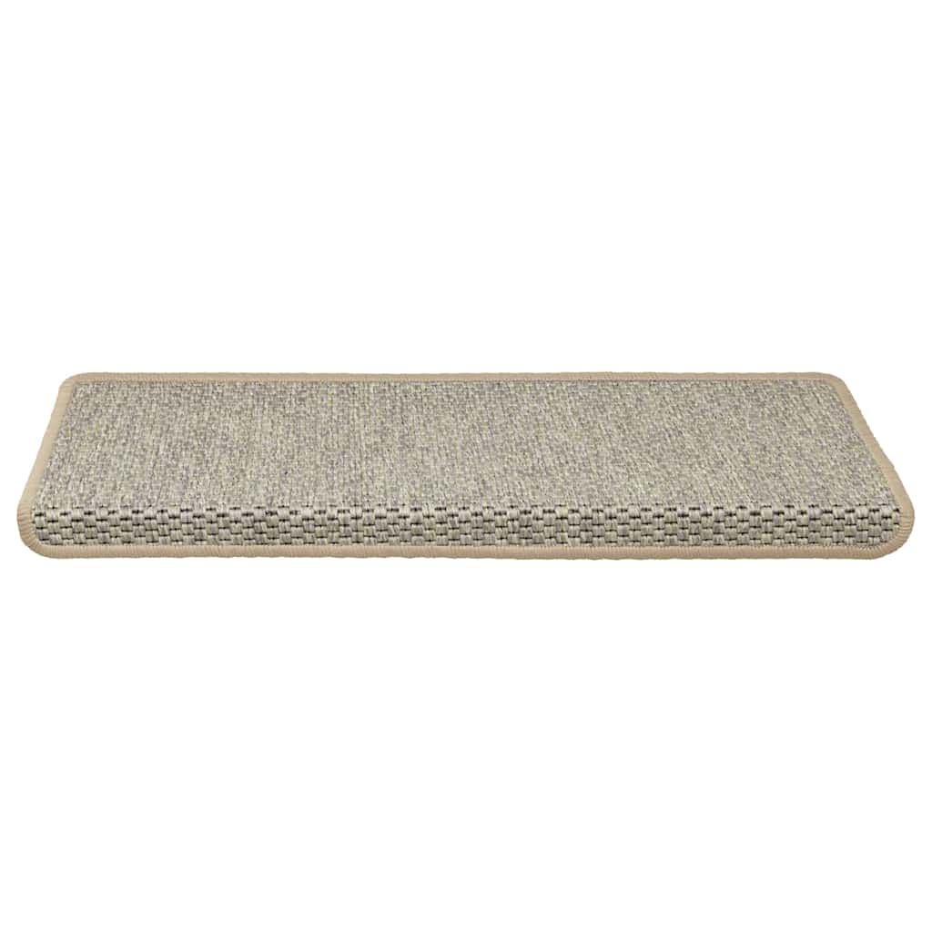 Vidaxl Staircases Auto-adesivo 15 St. Sisal Look 65x21x4 cm verde