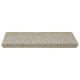 Vidaxl Staircases Auto-adesivo 15 St. Sisal Look 65x21x4 cm verde