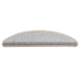 Vidaxl -Treppenmatten 15 ST 56x17x3 cm Silberhemisphäre