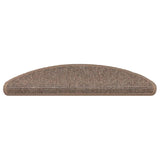 Vidaxl stair mats 15 st 56x17x3 cm light brown hemisphere
