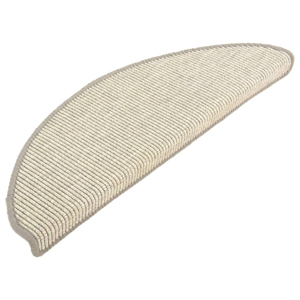 Vidaxl Stairs Mats Self -Adhesive 15 St 65x21x4 CM Silver Colored