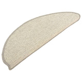 Vidaxl Stairs Mats Self -Adhesive 15 St 65x21x4 CM Silver Colored