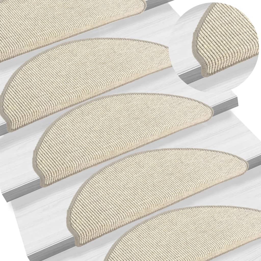Vidaxl Stairs Mats Self -Adhesive 15 St 65x21x4 CM Silver Colored