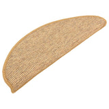Vidaxl trappematter selvbehandle 15 st 65x21x4 cm oransje