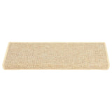 Vidaxl Stair tapis auto-adhésifs 15 st sisal look 65x21x4 cm beige clair
