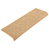 Vidaxl Stair Mats Self Adhesive 15 St 65x21x4 cm oranžna