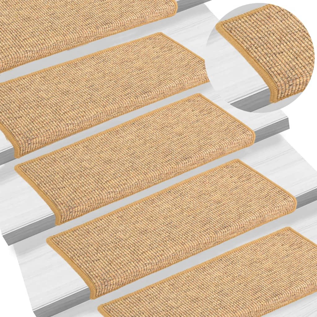 Vidaxl Stair Mats Self Adhesive 15 St 65x21x4 cm oranžna