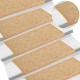 Vidaxl Stair Mats Self Adhesive 15 St 65x21x4 cm oranžna
