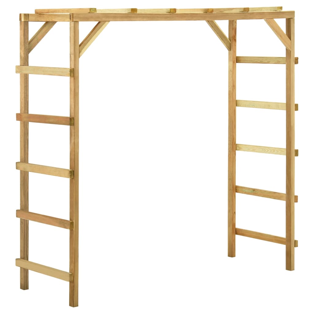 Vidaxl Dziecięcy stojak na wspinaczkę 170x60x170 cm stałą sosnę