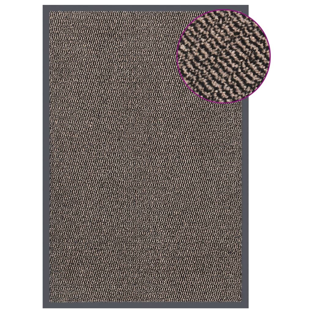 Vidaxl Doormat huet 80x120 cm donkelbrong