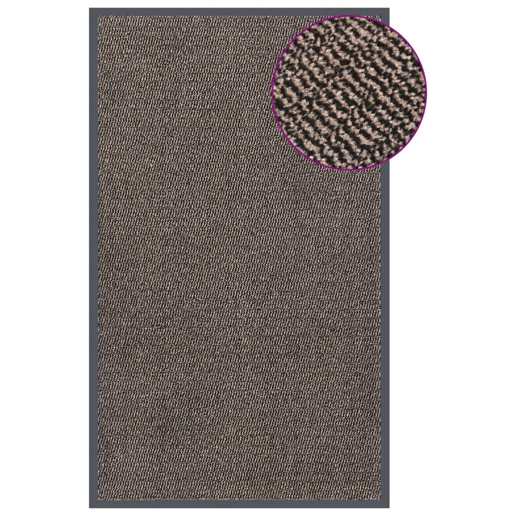 Vidaxl Doormat Tufted 90x150 cm ciemnobrązowy