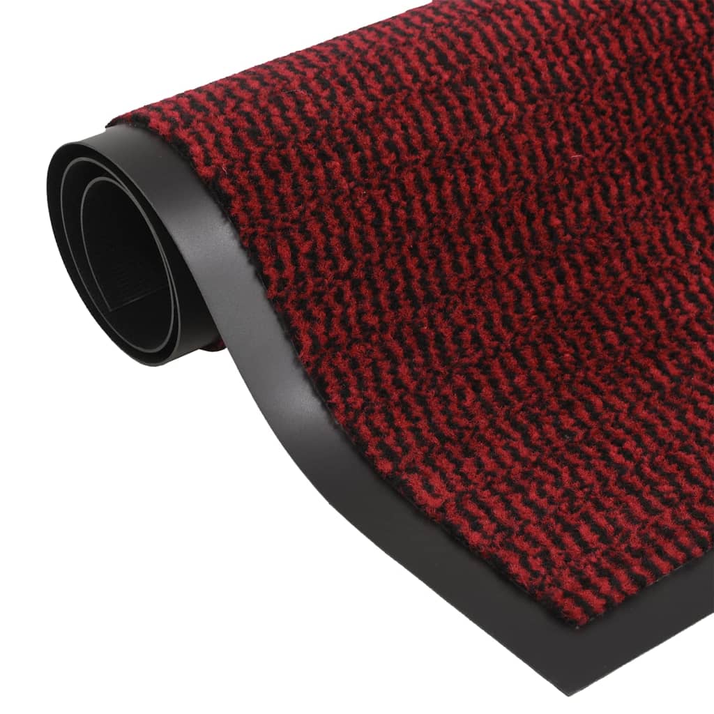 Vidaxl Doormat huet 60x180 cm rout geprägt