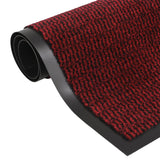 Vidaxl Doormat huet 60x180 cm rout geprägt