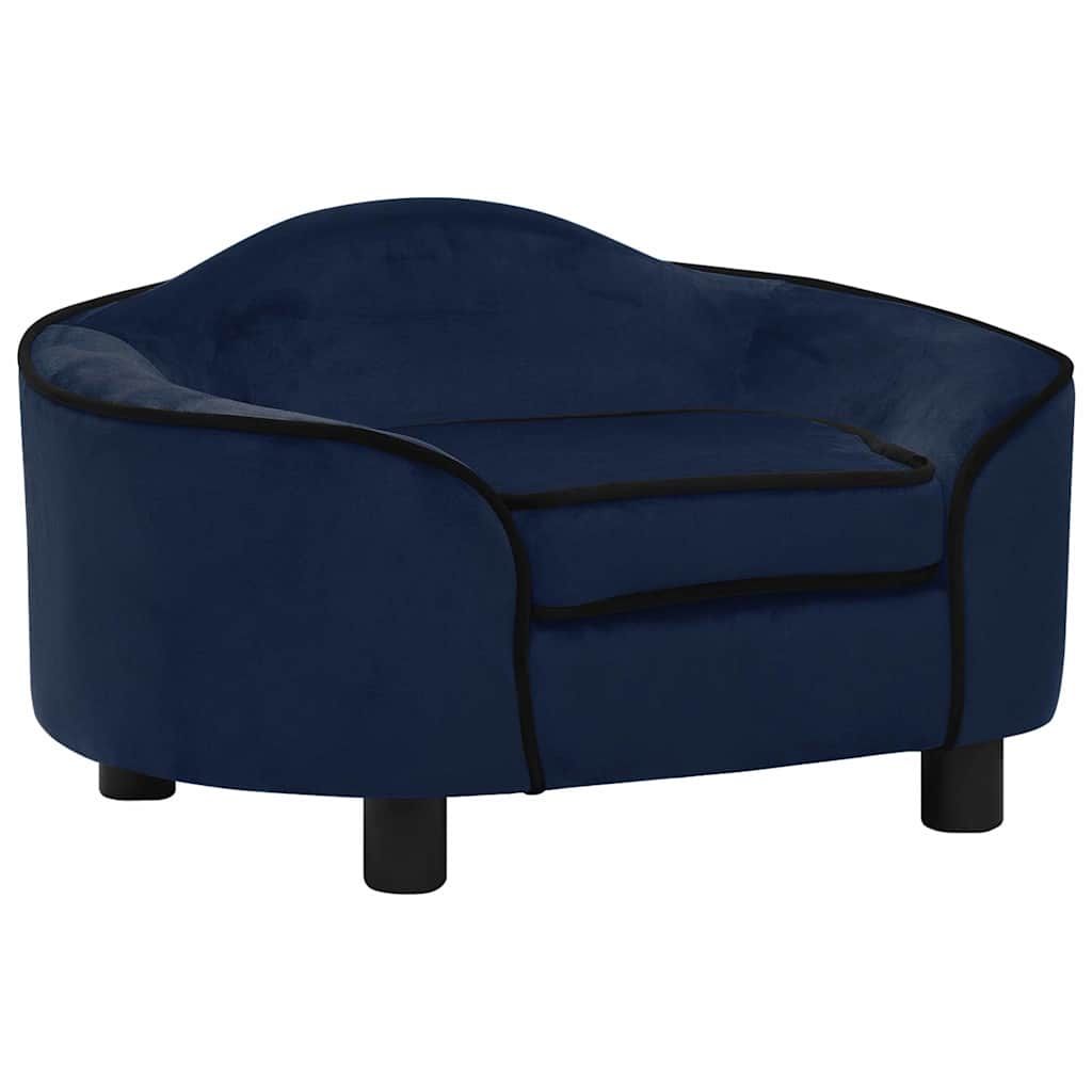 Vidaxl Hundebank 67x47x36 cm Plüschblau
