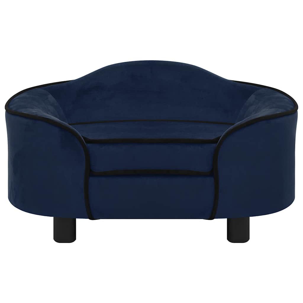 Vidaxl Hundebank 67x47x36 cm Plüschblau