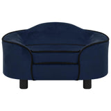 Vidaxl Hundebank 67x47x36 cm Plüschblau