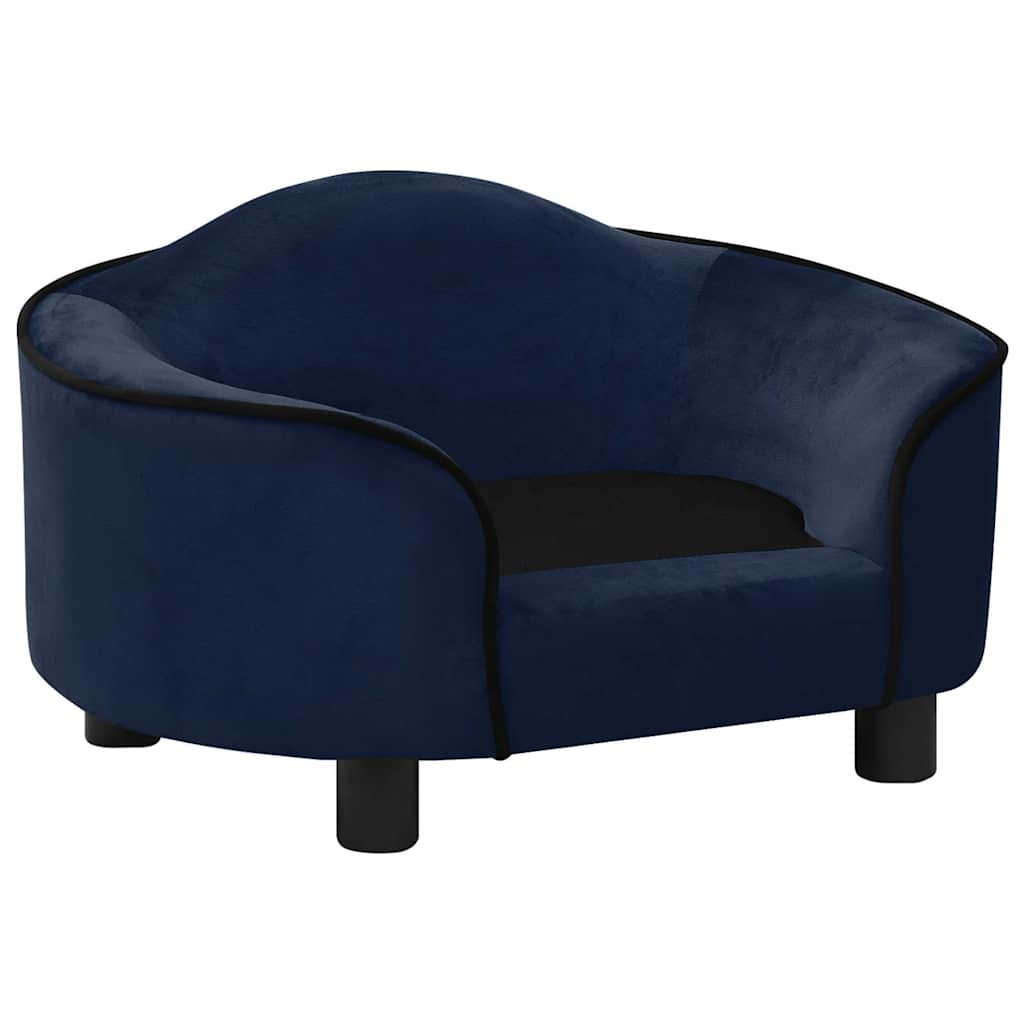 Vidaxl Hundebank 67x47x36 cm Plüschblau