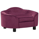 Vidaxl Hondbank 67x47x36 cm Pluse Bourdeaux rout