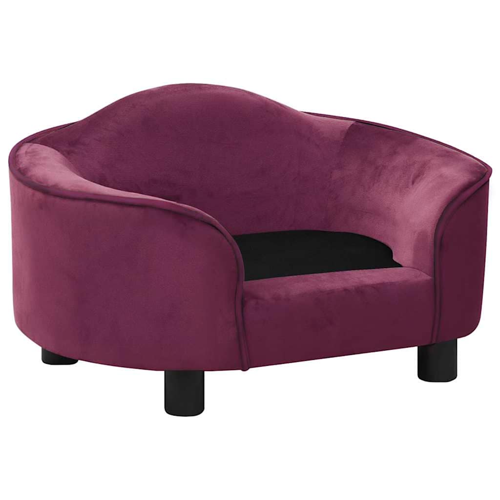 Vidaxl Hondbank 67x47x36 cm Pluse Bourdeaux rout