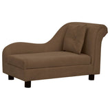 Vidaxl Dog Bank con cuscino 83x44x44 cm marrone peluche