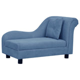 VidaXL Dog Bank With Cushion 83x44x44 Cm Plush Blue