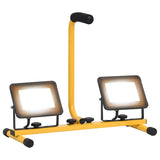 Vidaxl Spotlight z ročajem LED 2x30 W toplo belo