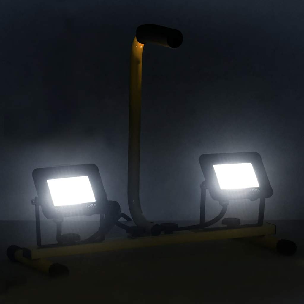Vidaxl Spotlight with handle LED 2x20 W Cold White