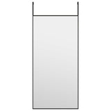 Specchio della porta Vidaxl 30x60 cm di vetro e nero in alluminio
