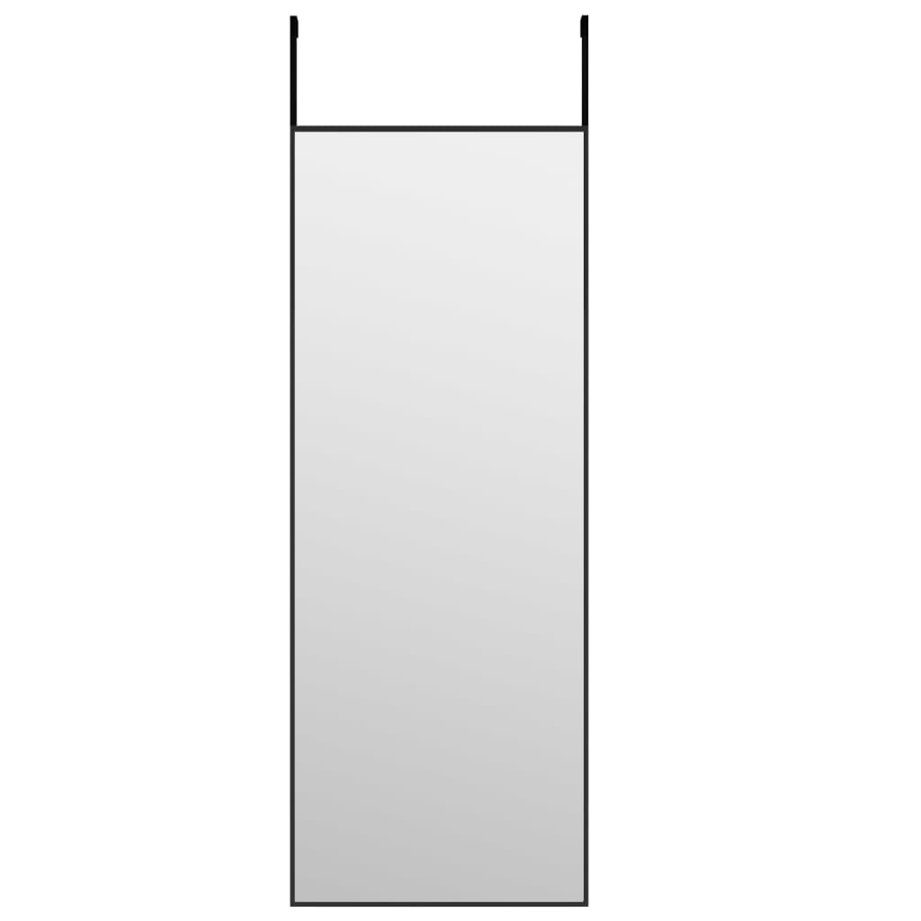 VidaXL Door mirror 30x80 cm glass and aluminum black