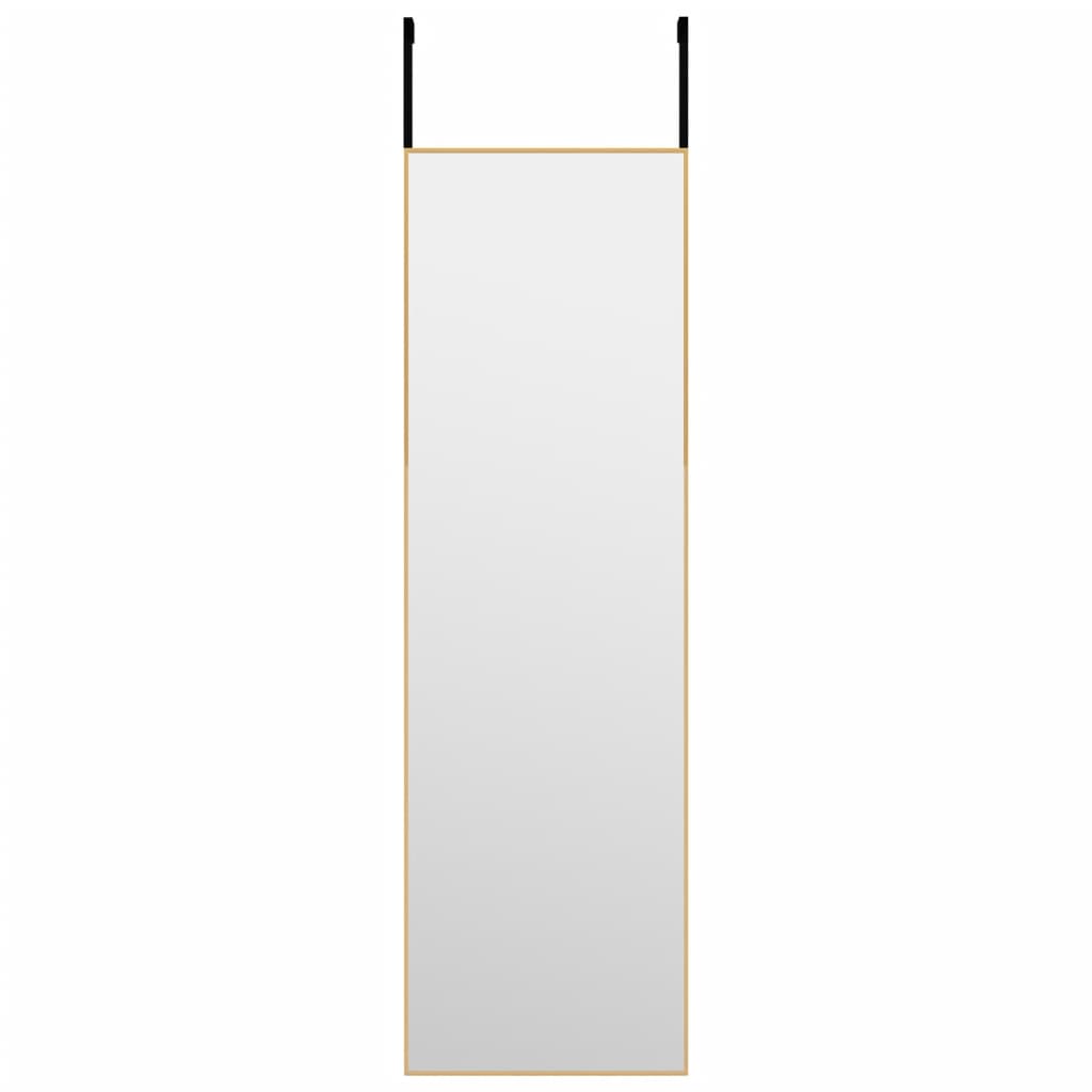 Vidaxl Door Spiegel 30x100 cm szkło i aluminiowe złoto w kolorze