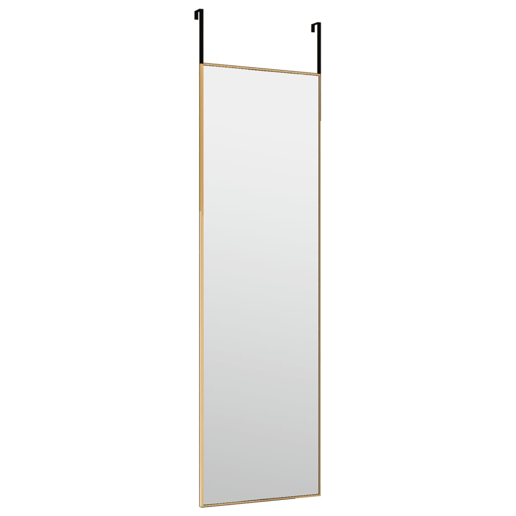 Vidaxl Door Spiegel 30x100 cm szkło i aluminiowe złoto w kolorze