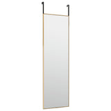 Vidaxl Door Spiegel 30x100 cm szkło i aluminiowe złoto w kolorze