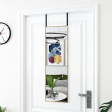 Vidaxl Door Spiegel 30x100 cm szkło i aluminiowe złoto w kolorze