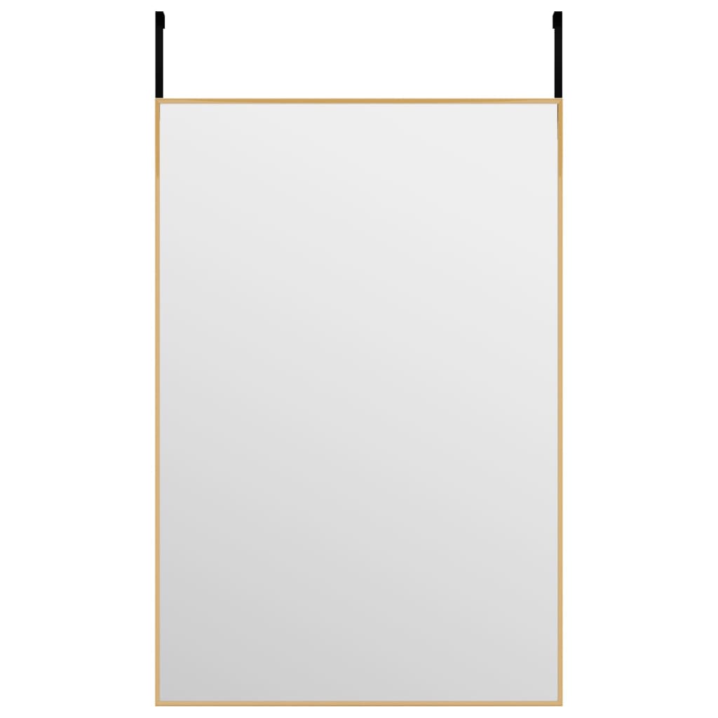 Vidaxl Dörrspegel 40x60 cm glas och aluminiumguldfärgad