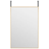 Vidaxl Dörrspegel 40x60 cm glas och aluminiumguldfärgad