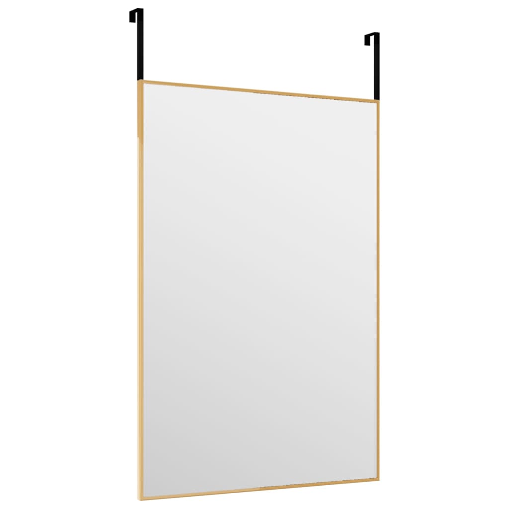 Vidaxl Dörrspegel 40x60 cm glas och aluminiumguldfärgad