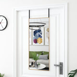 Vidaxl -Türspiegel 40x100 cm Glas und Aluminium Gold gefärbt