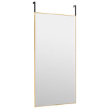 Vidaxl Dörrspegel 50x100 cm glas och aluminiumguldfärgad