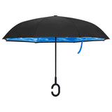 Vidaxl parapluie C-Handle 108 cm noir