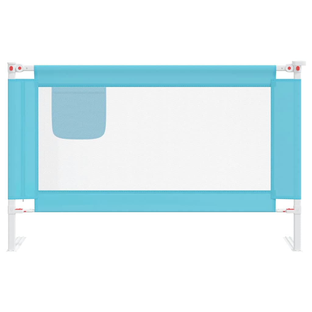 Vidaxl Bedhek Toddler 120x25 cm tissu bleu