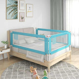 Vidaxl Bedhek Toddler 120x25 cm tissu bleu