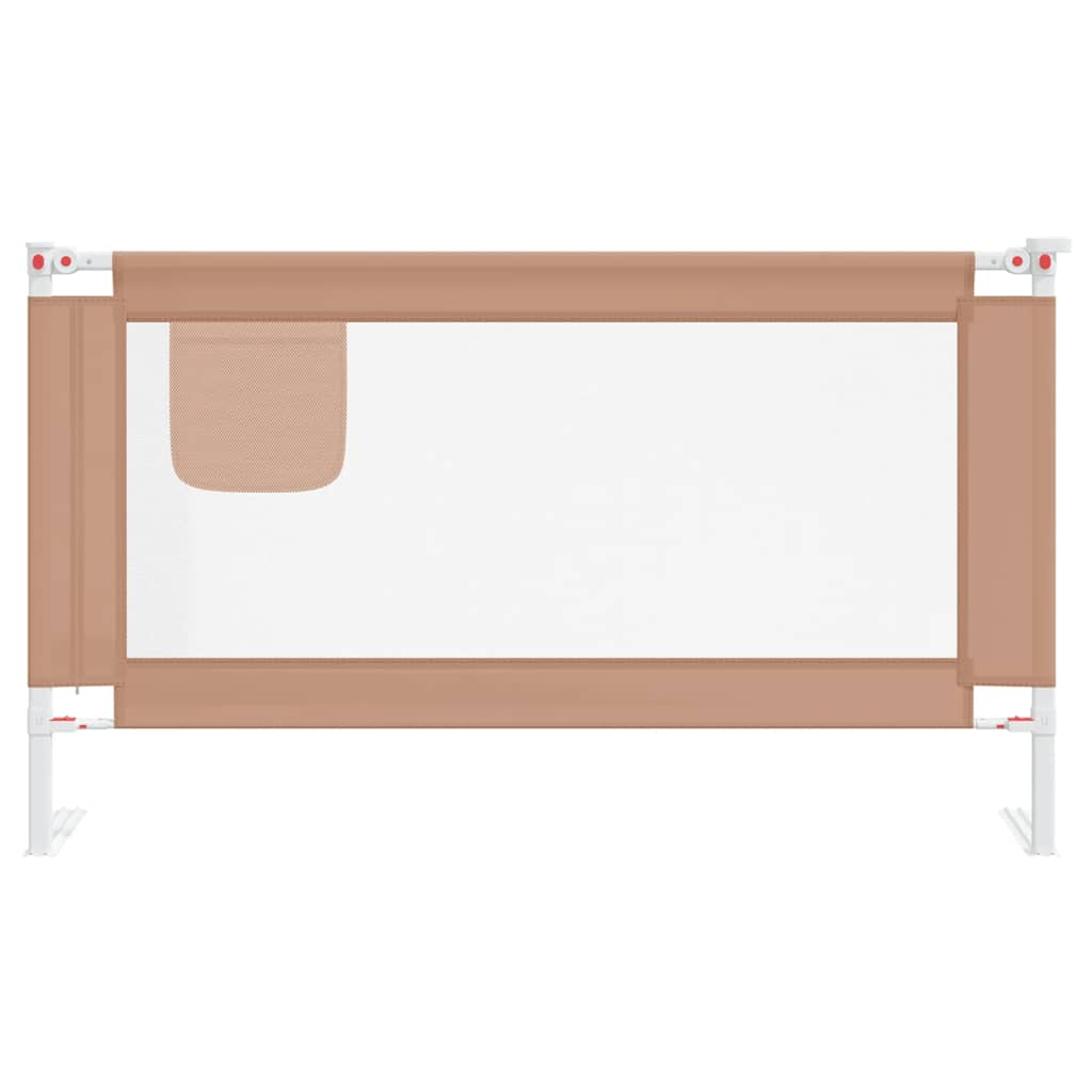 Vidaxl Bedhek Toddler 140x25 cm tessuto taupe